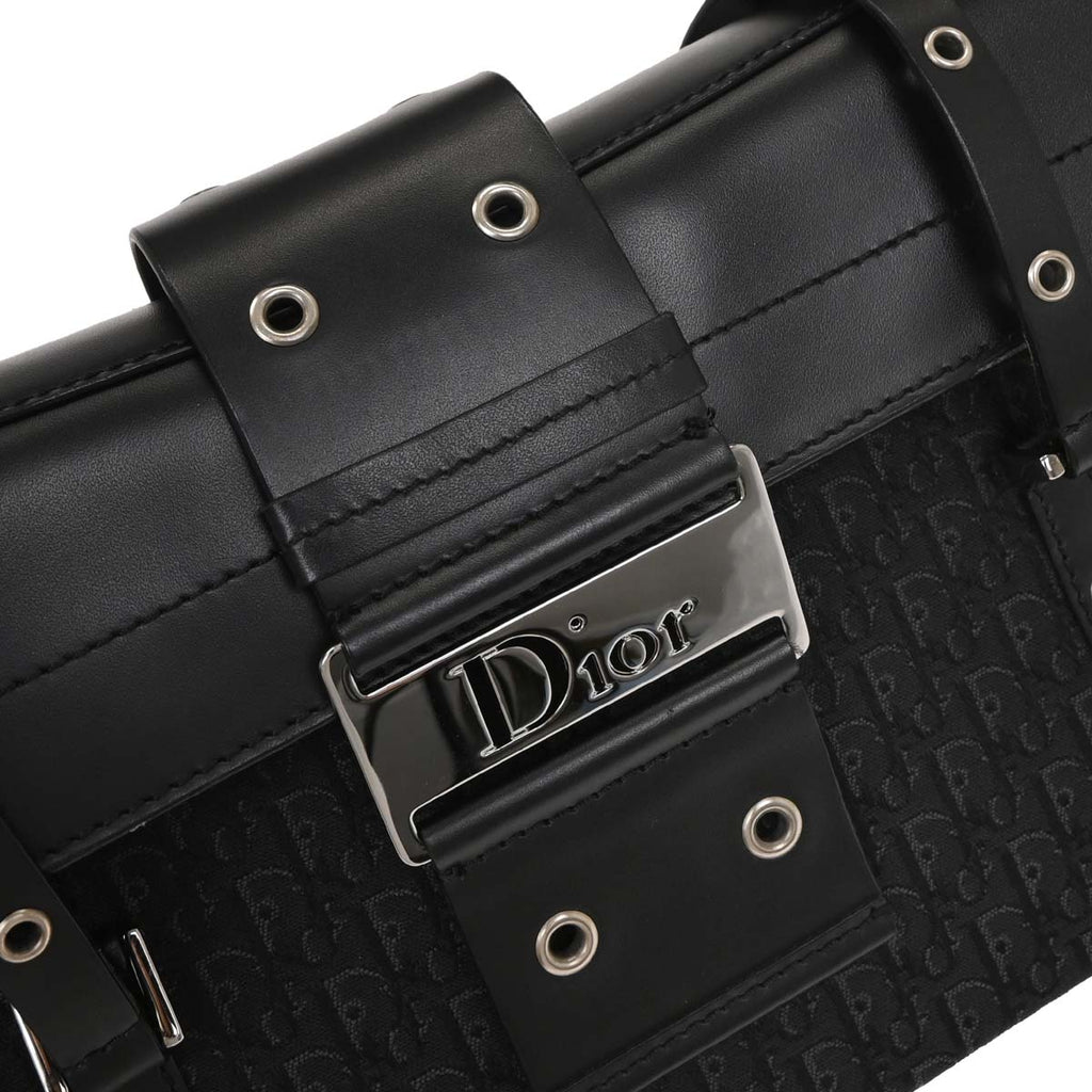 Christian Dior 2003 Black Street Chic Trotter Handbag