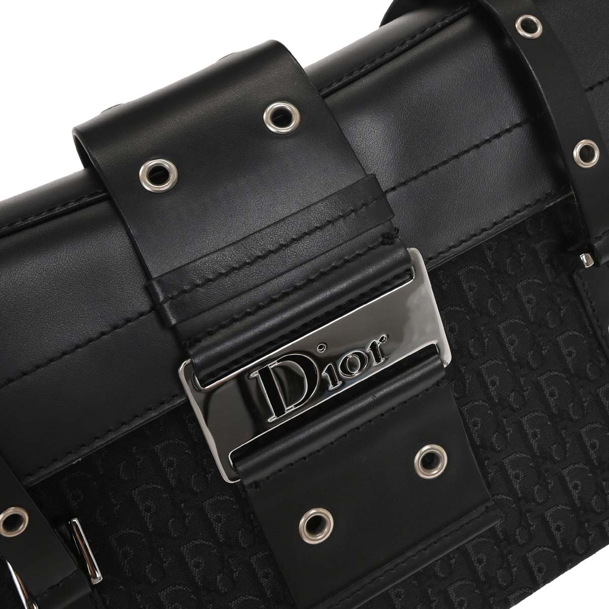 Christian Dior 2003 Black Street Chic Trotter Handbag