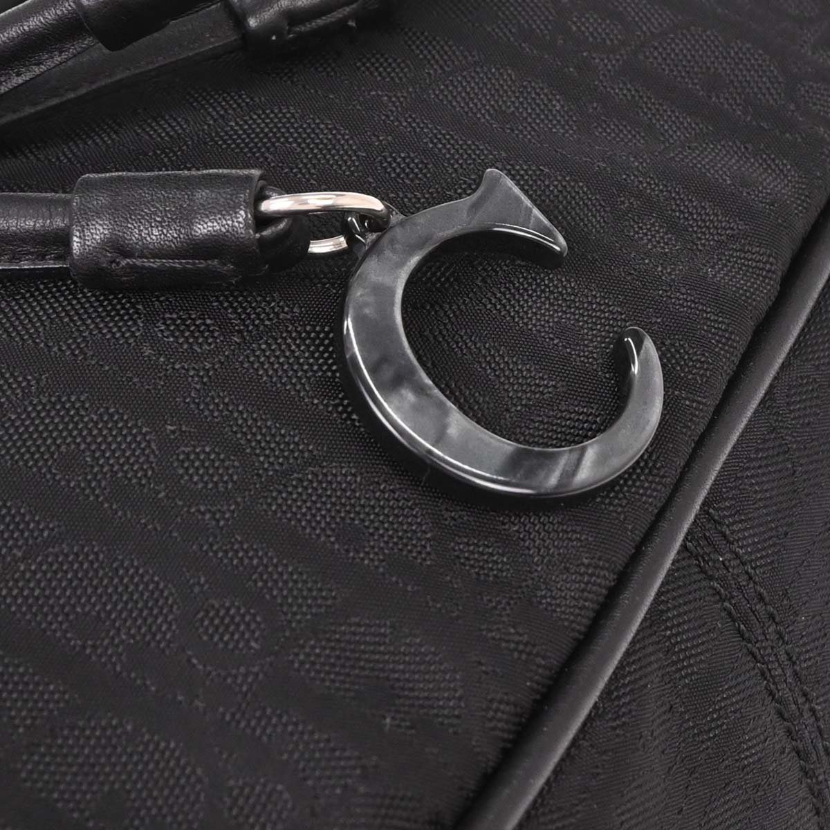 Christian Dior 2007 Black Diorissimo Bow Trotter Handbag