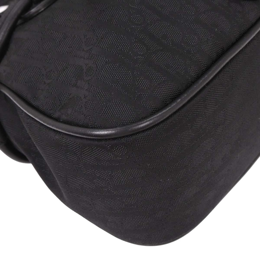 Christian Dior 2007 Black Diorissimo Bow Trotter Handbag