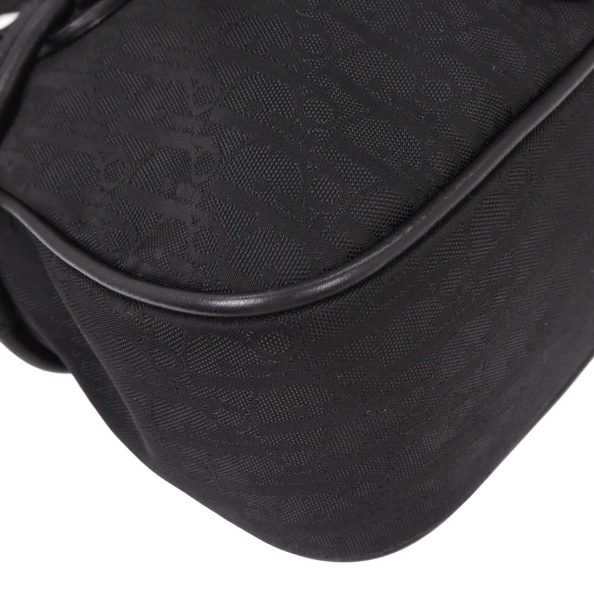 Christian Dior 2007 Black Diorissimo Bow Trotter Handbag