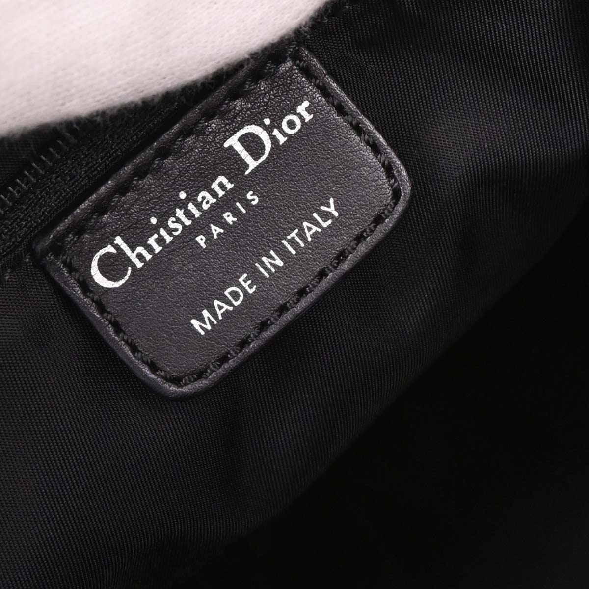 Christian Dior 2007 Black Diorissimo Bow Trotter Handbag