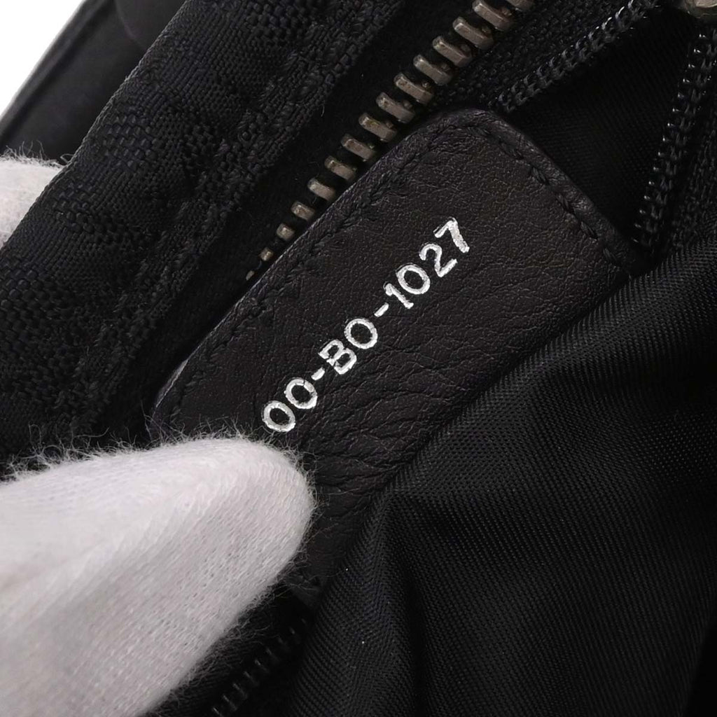 Christian Dior 2007 Black Diorissimo Bow Trotter Handbag
