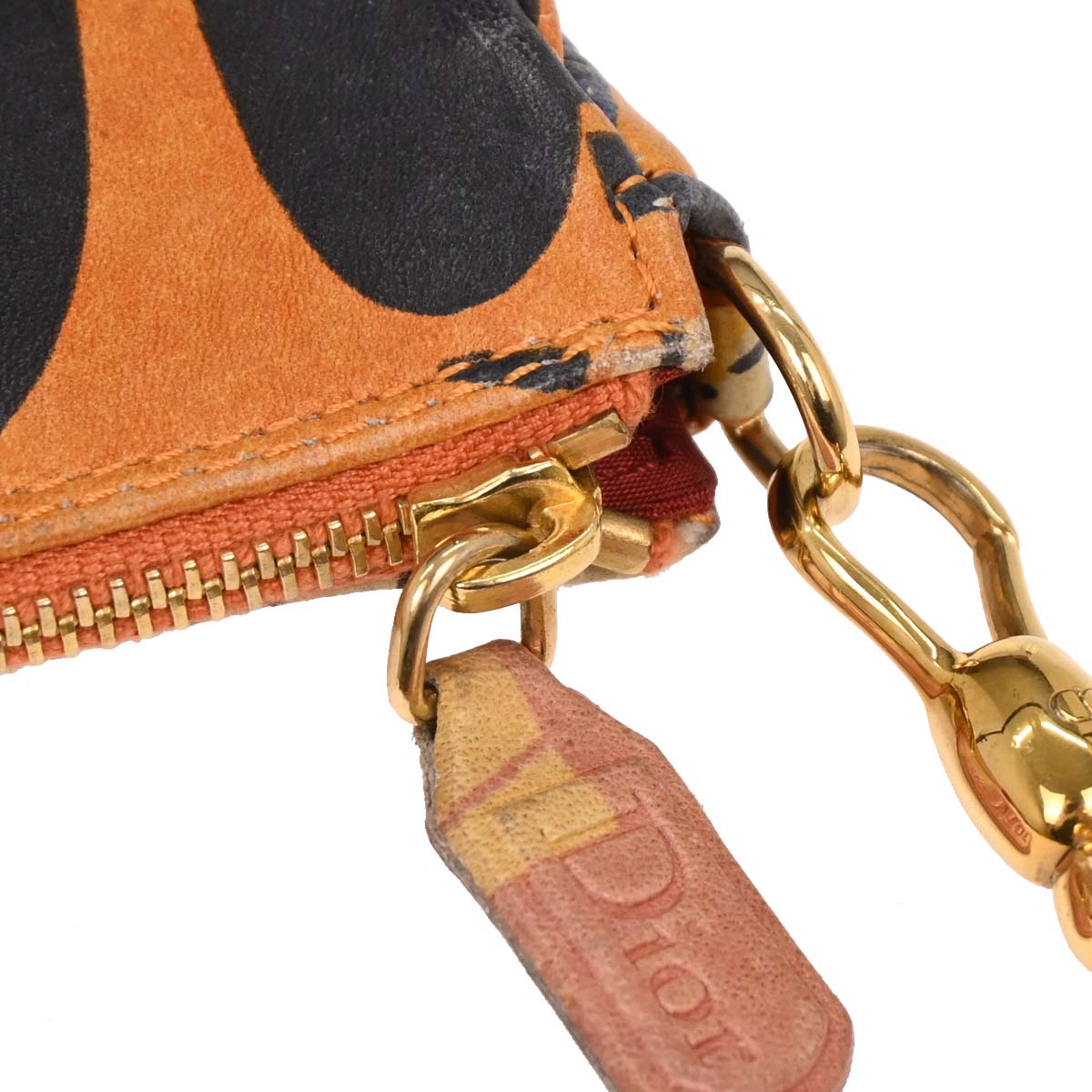 Christian Dior 2001 Orange Saddle Handbag
