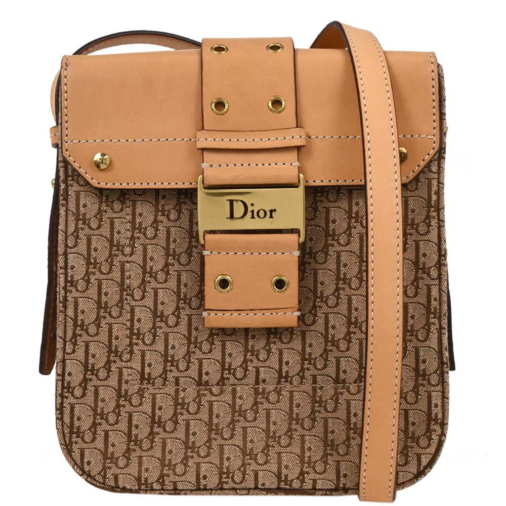 Christian Dior 2003 Beige Trotter Shoulder Bag
