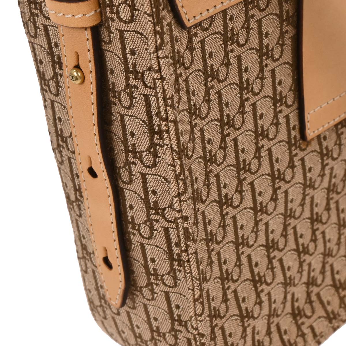 Christian Dior 2003 Beige Trotter Shoulder Bag