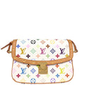 Louis Vuitton 2004 White Monogram Multicolor Sologne M92661