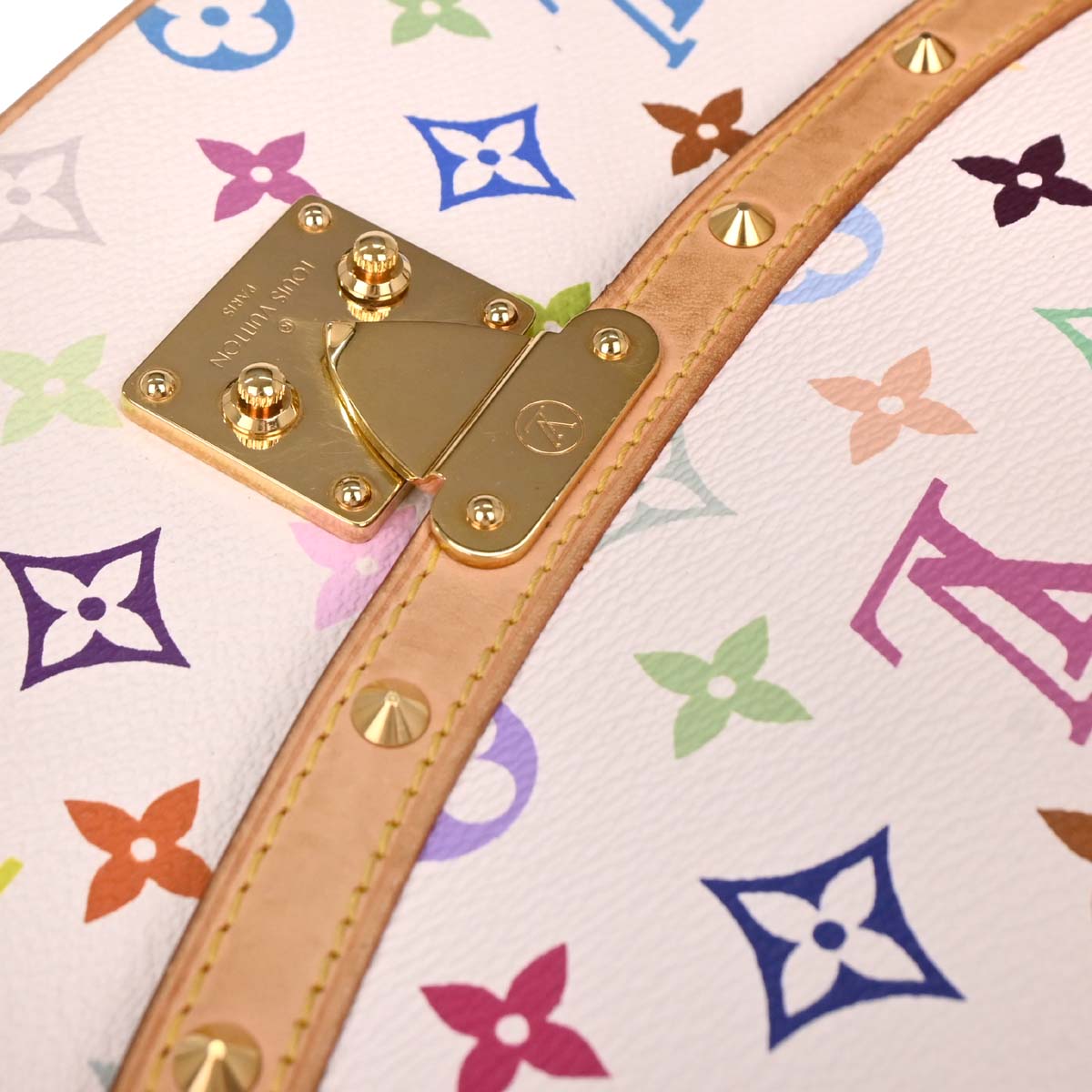 Louis Vuitton 2004 White Monogram Multicolor Sologne M92661