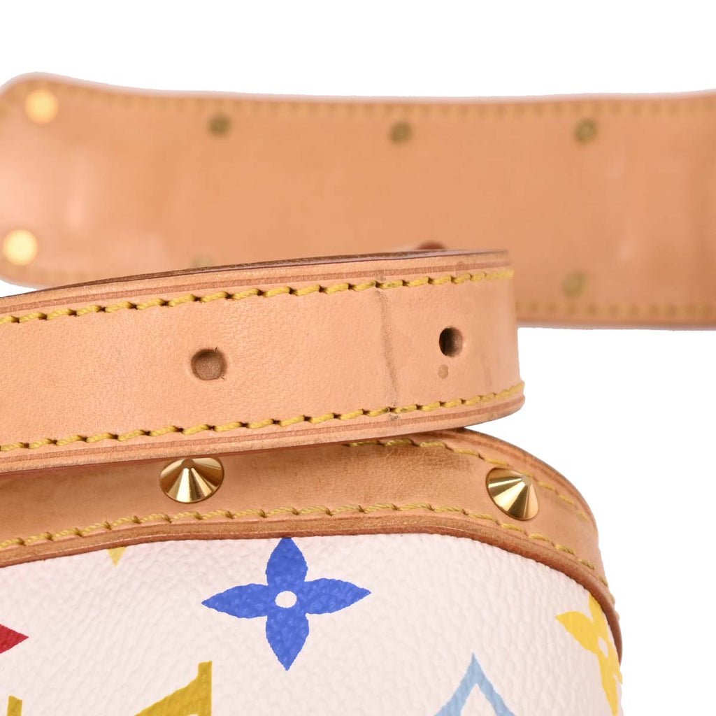 Louis Vuitton 2004 White Monogram Multicolor Sologne M92661