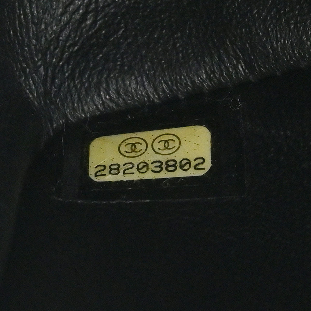 Chanel 2019 Black Embossed Leather Mademoiselle Lock Graffiti Shoulder Bag