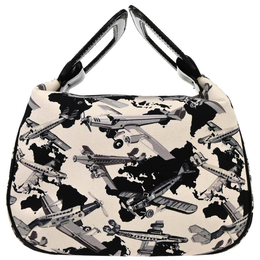 Chanel 2005-2006 White Canvas Handbag
