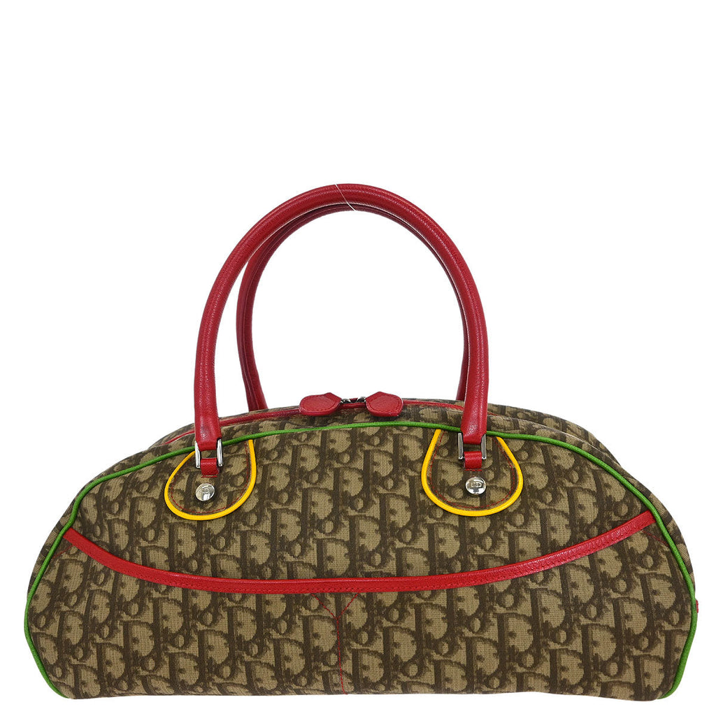 Christian Dior 2004 Rasta Trotter Bowling Bag