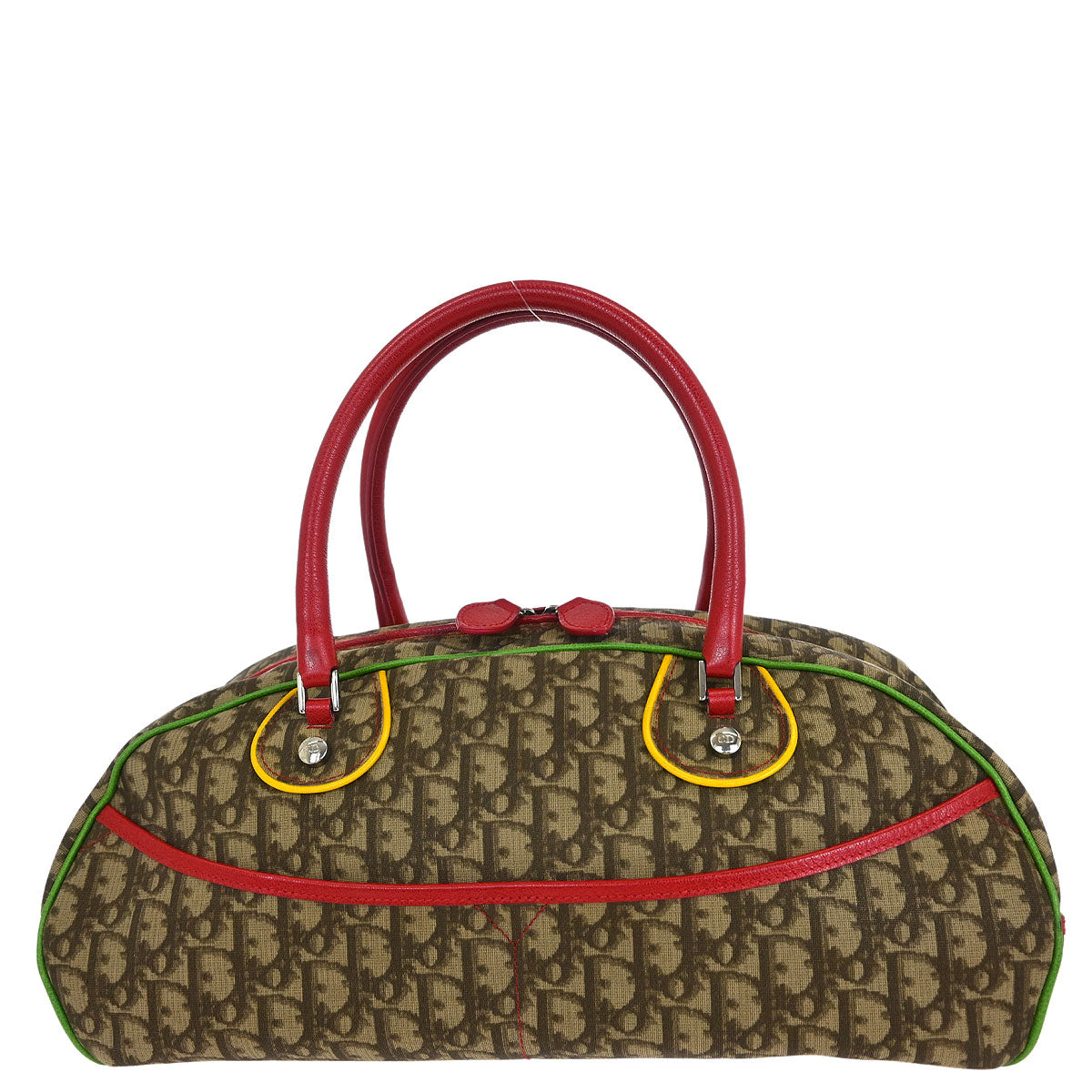 Christian Dior 2004 Rasta Trotter Bowling Bag
