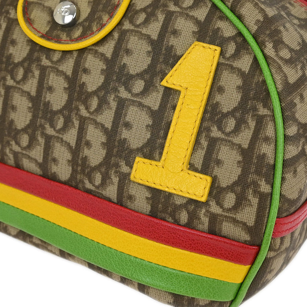 Christian Dior 2004 Rasta Trotter Bowling Bag