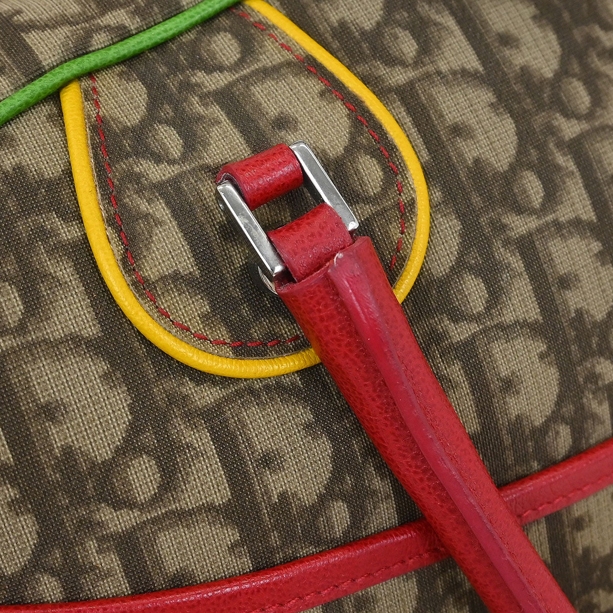 Christian Dior 2004 Rasta Trotter Bowling Bag