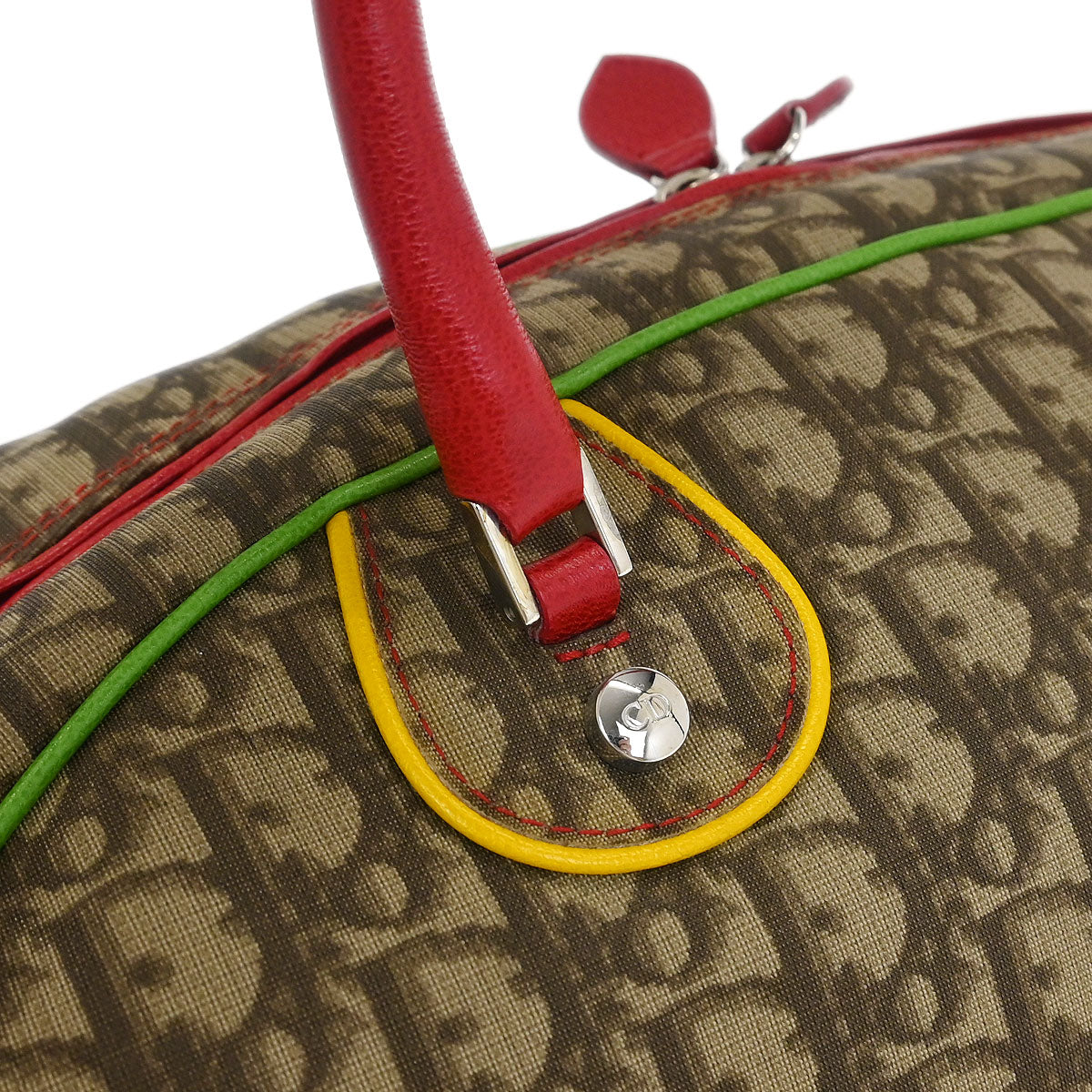 Christian Dior 2004 Rasta Trotter Bowling Bag