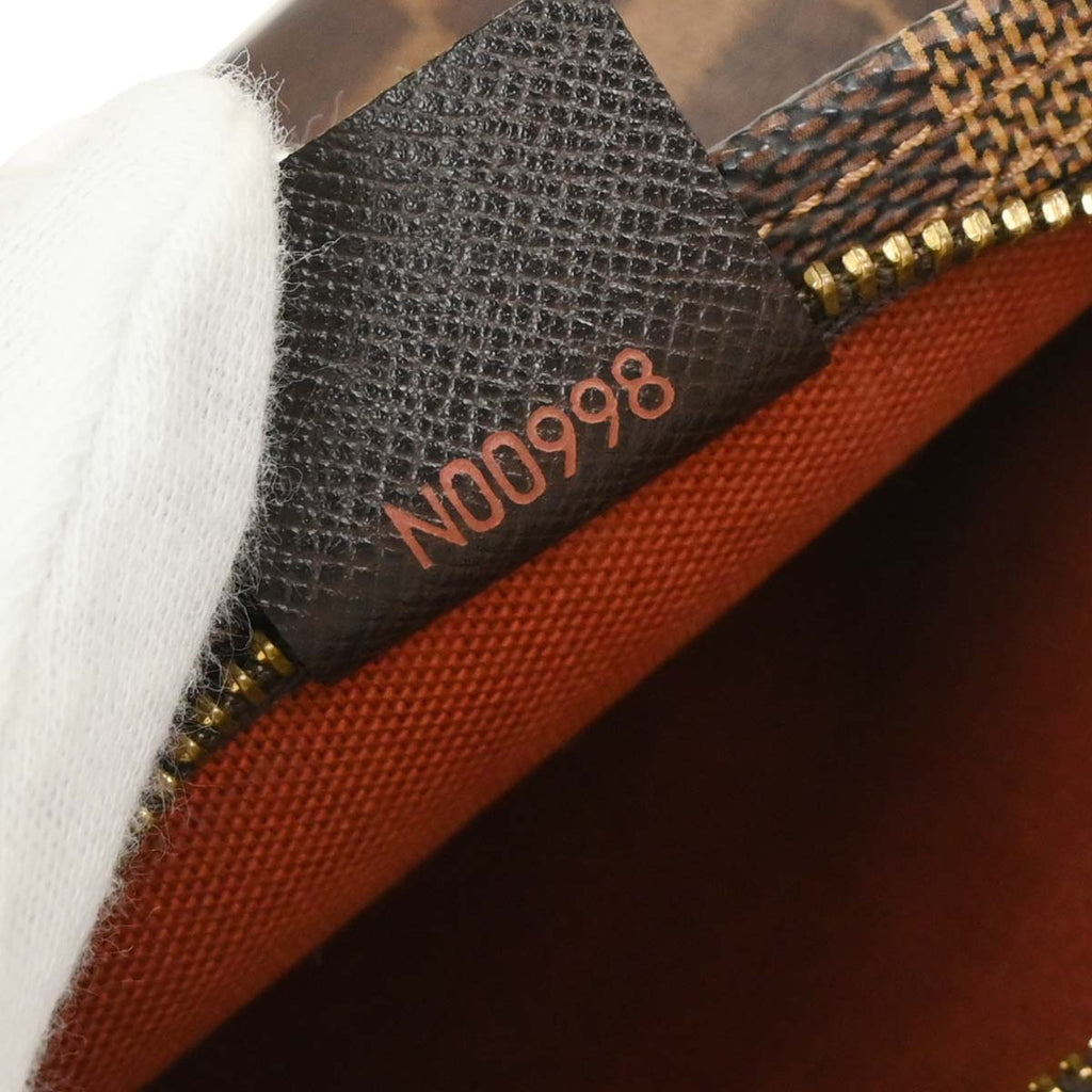 Louis Vuitton 1998 Damier Trousse Makeup Handbag N51982