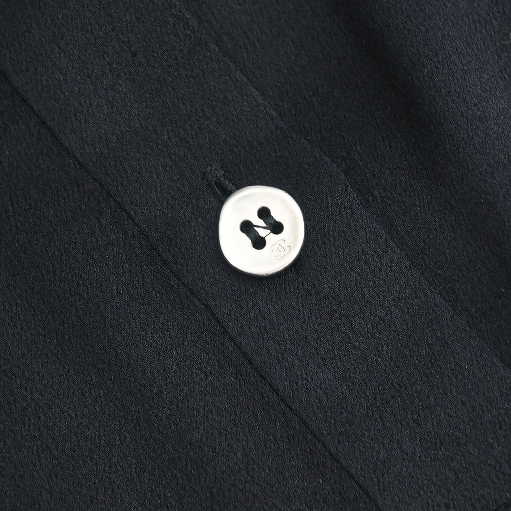 Chanel 1998 Blouse Shirt Black #44