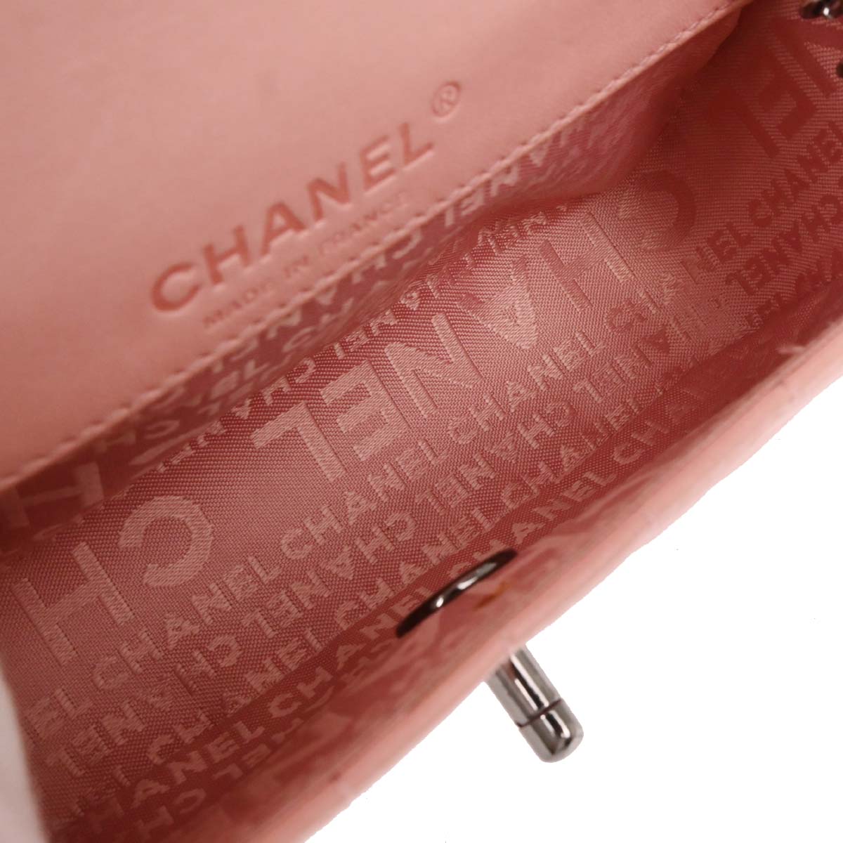 Chanel 2003-2004 Pink Lambskin Choco Bar Handbag