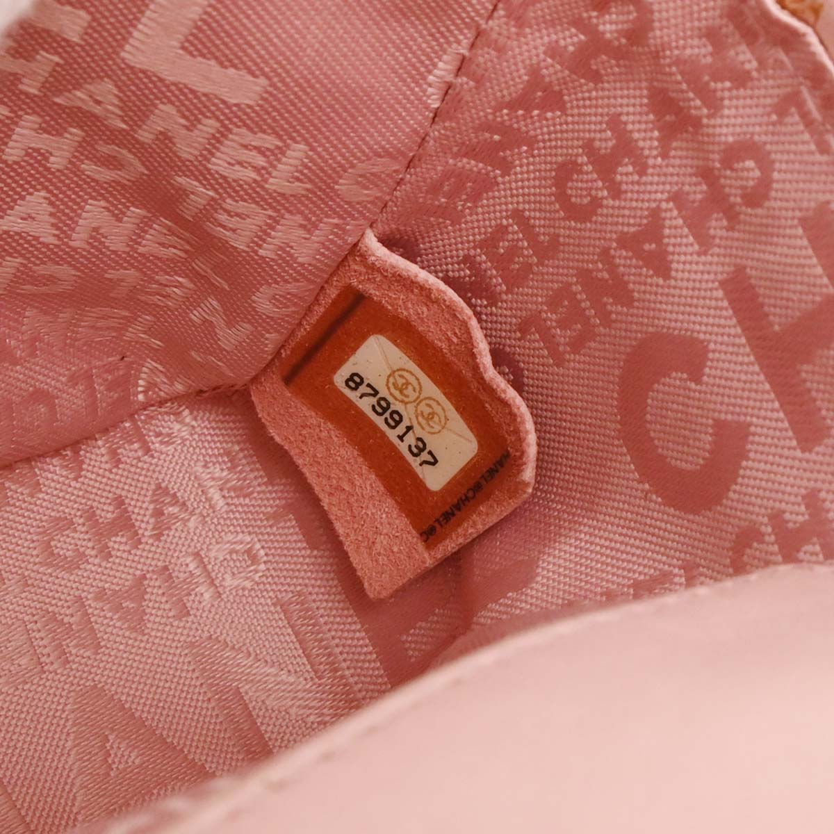 Chanel 2003-2004 Pink Lambskin Choco Bar Handbag
