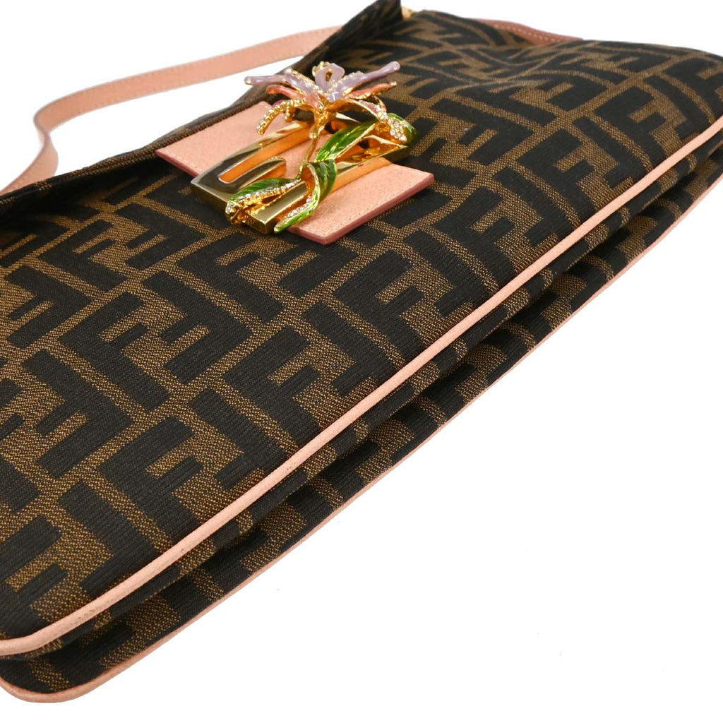 Fendi Black Brown Zucca Handbag