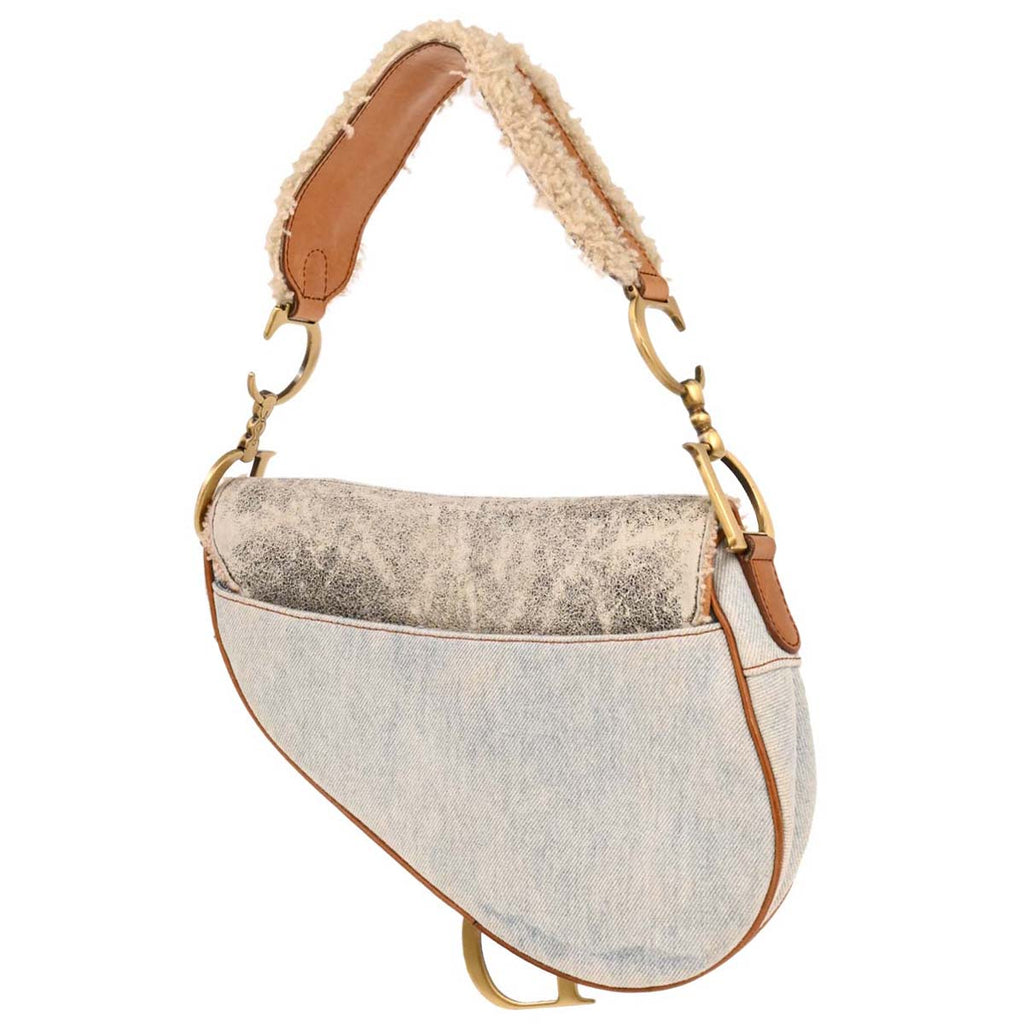 Christian Dior 2004 Canvas Saddle Handbag