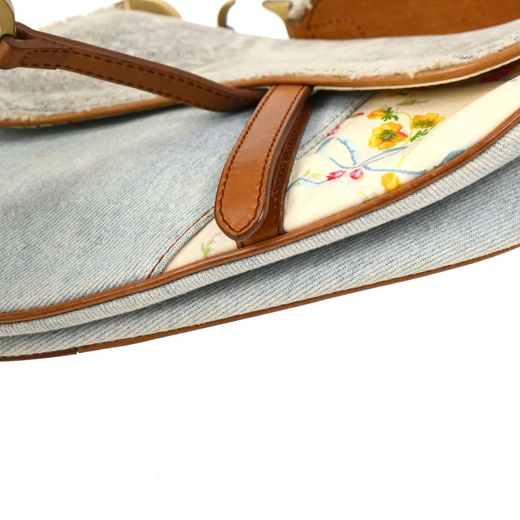Christian Dior 2004 Canvas Saddle Handbag