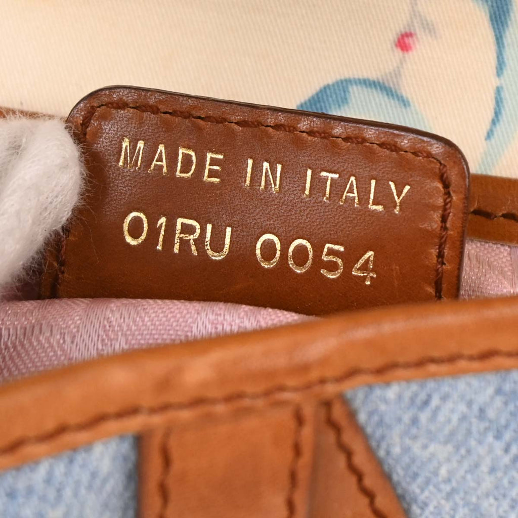 Christian Dior 2004 Canvas Saddle Handbag