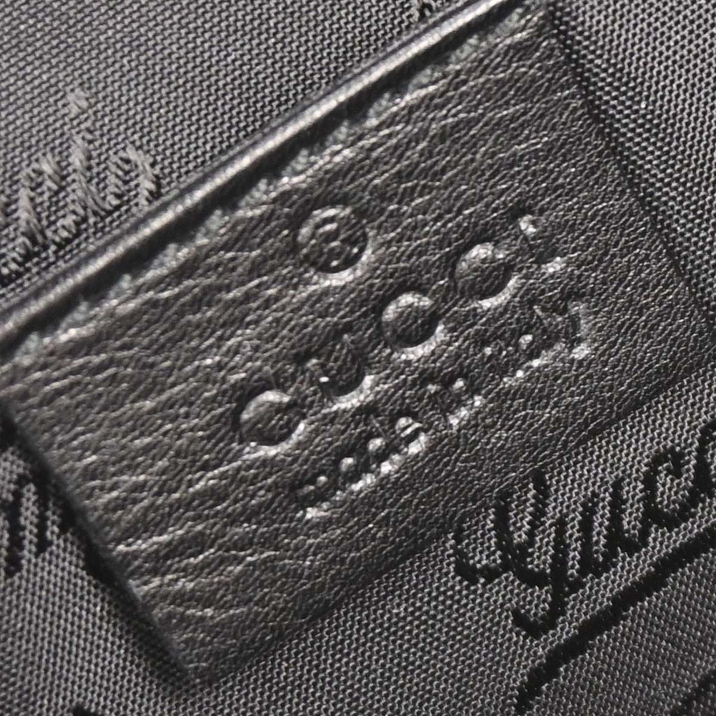 Gucci Black Leather Queen Chain Handbag