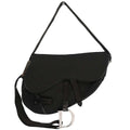 Christian Dior 2002 Black Nylon Saddle Shoulder Bag