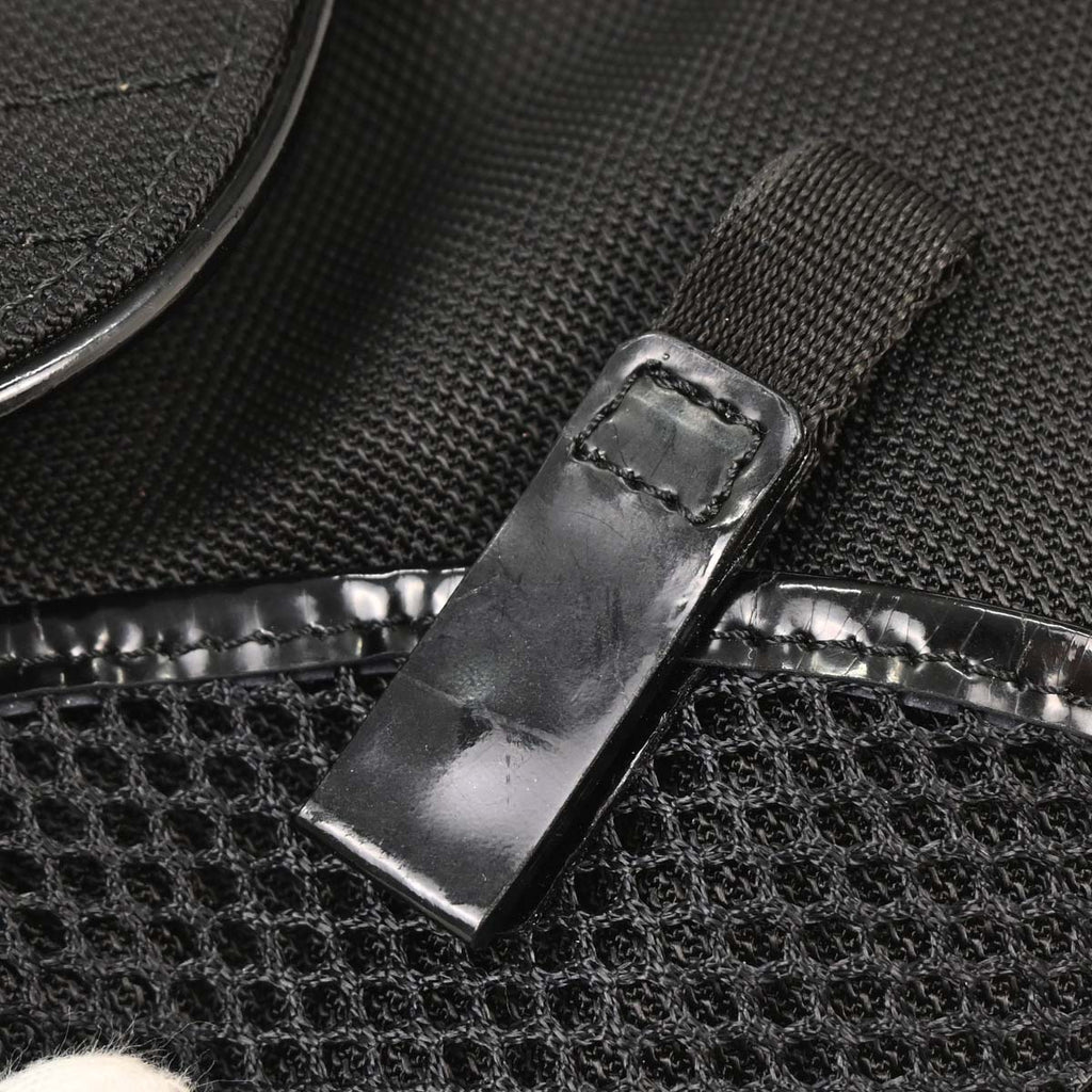 Christian Dior 2002 Black Nylon Saddle Shoulder Bag