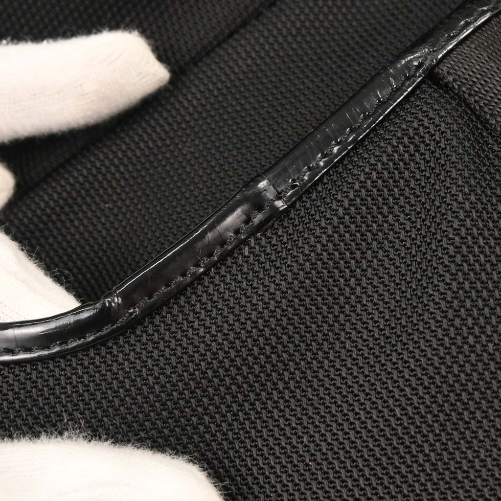 Christian Dior 2002 Black Nylon Saddle Shoulder Bag