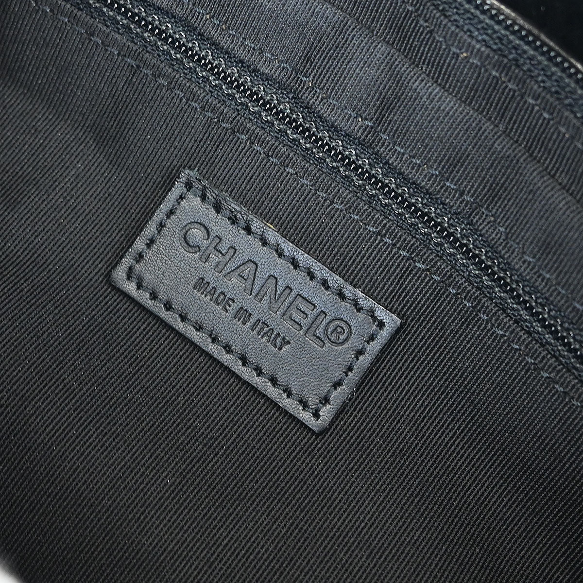 Chanel 2000-2002 Black Rabbit Fur Shoulder Bag