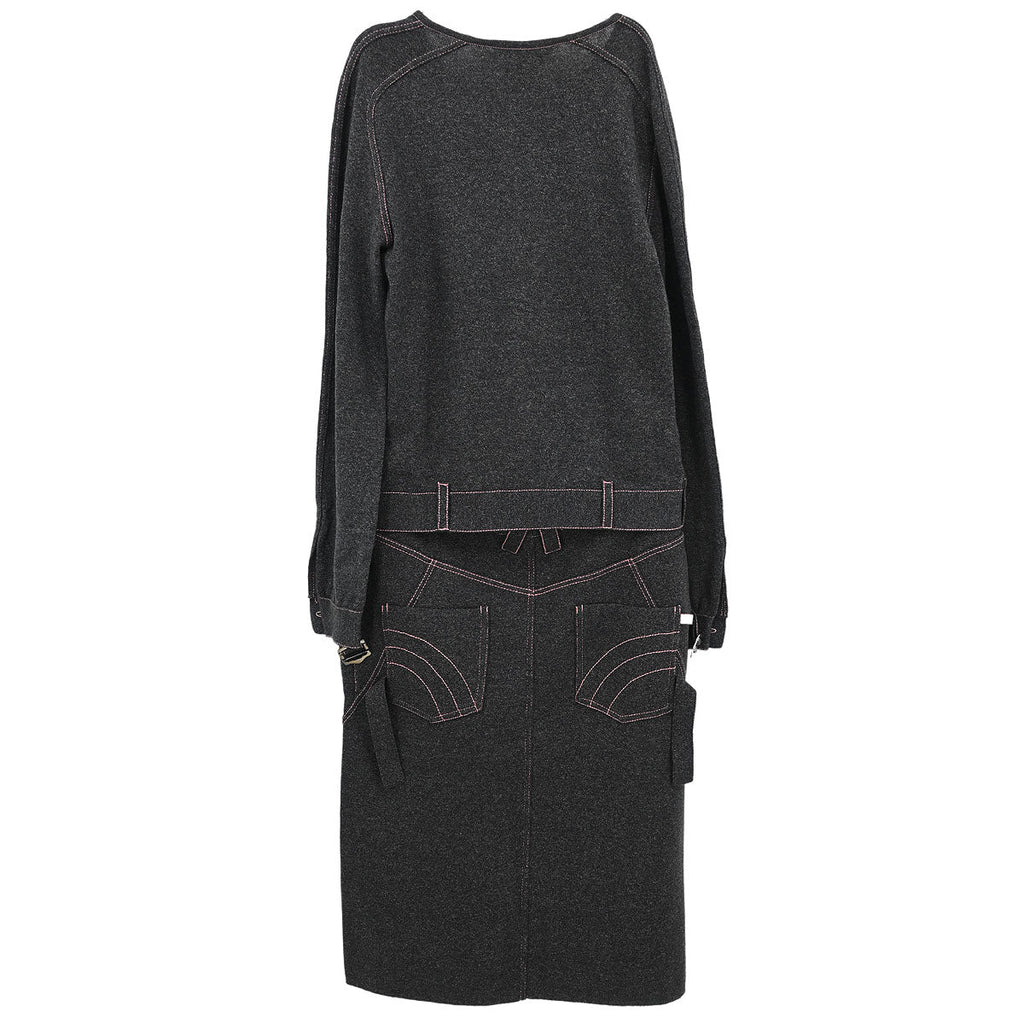 Christian Dior 2003 Setup Suit Cardigan Skirt #36 #38