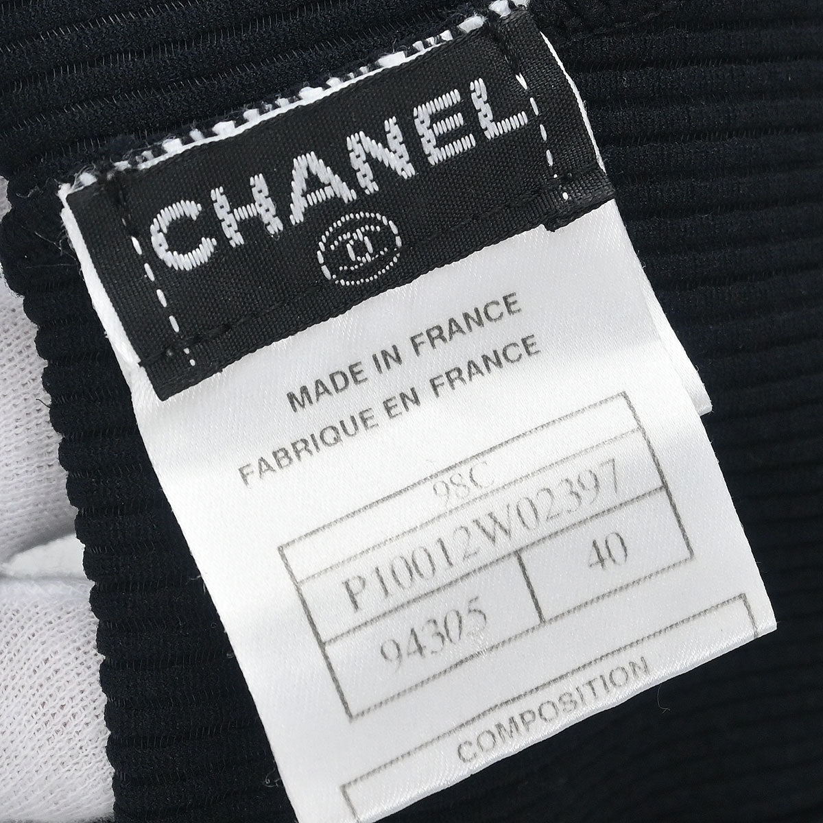 Chanel 1998 Swimwear Swimsuit Black #40
