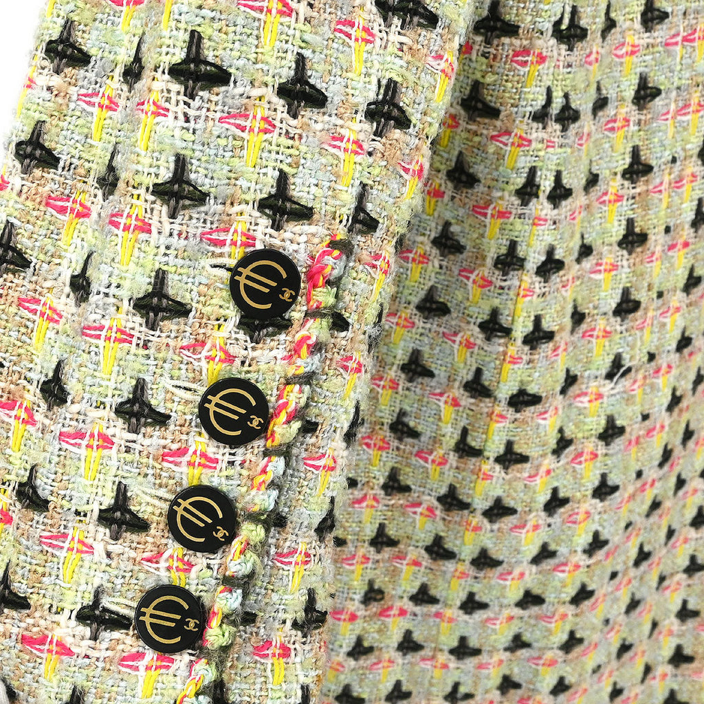 Chanel 2002 Zip Up Jacket Light Green #42