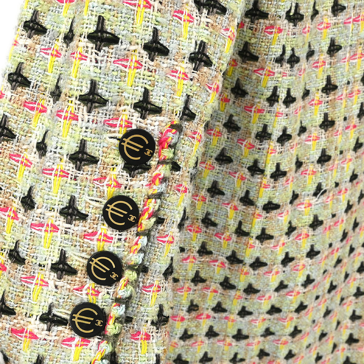 Chanel 2002 Zip Up Jacket Light Green #42