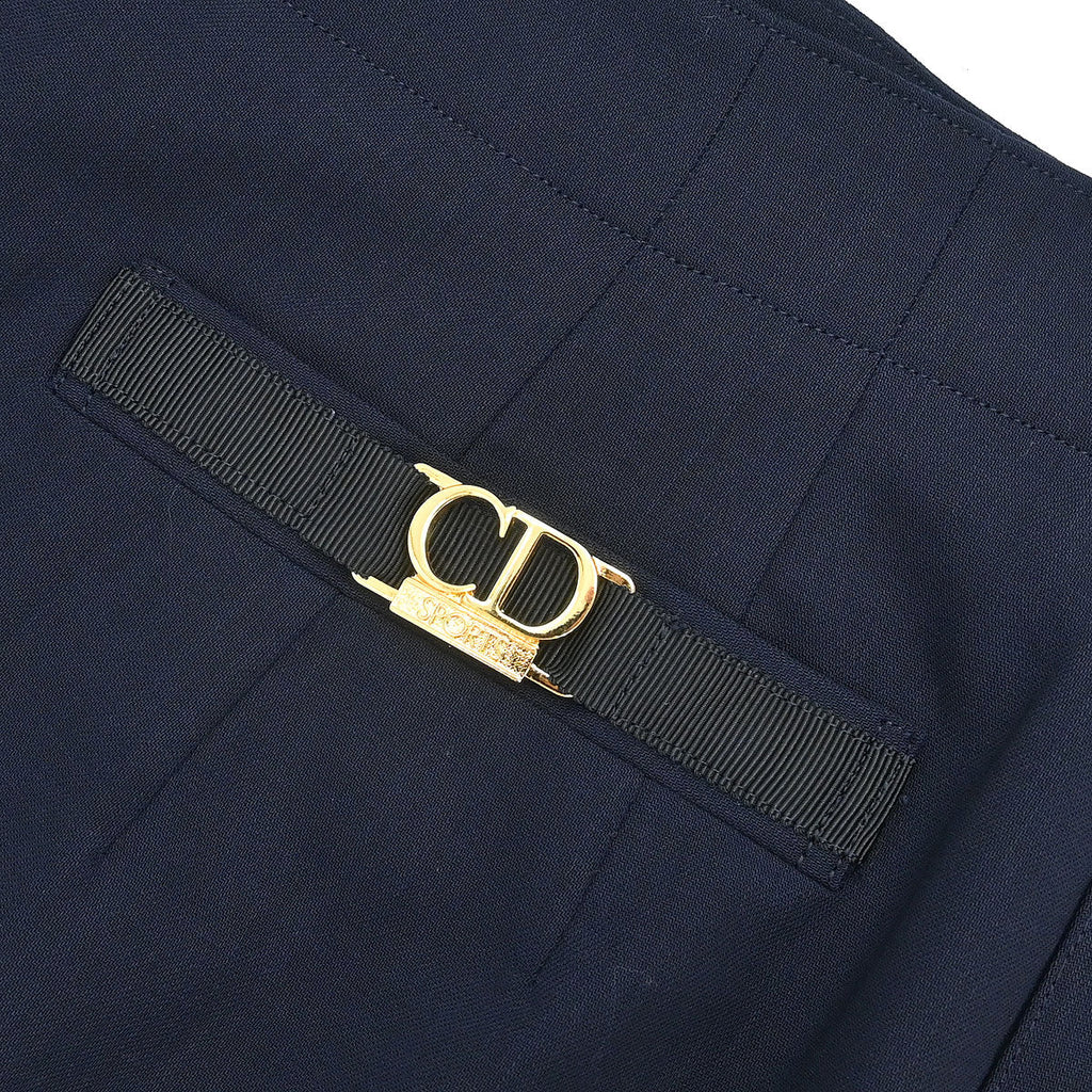 Christian Dior 2003 Setup Suit Jacket Skirt Navy #L