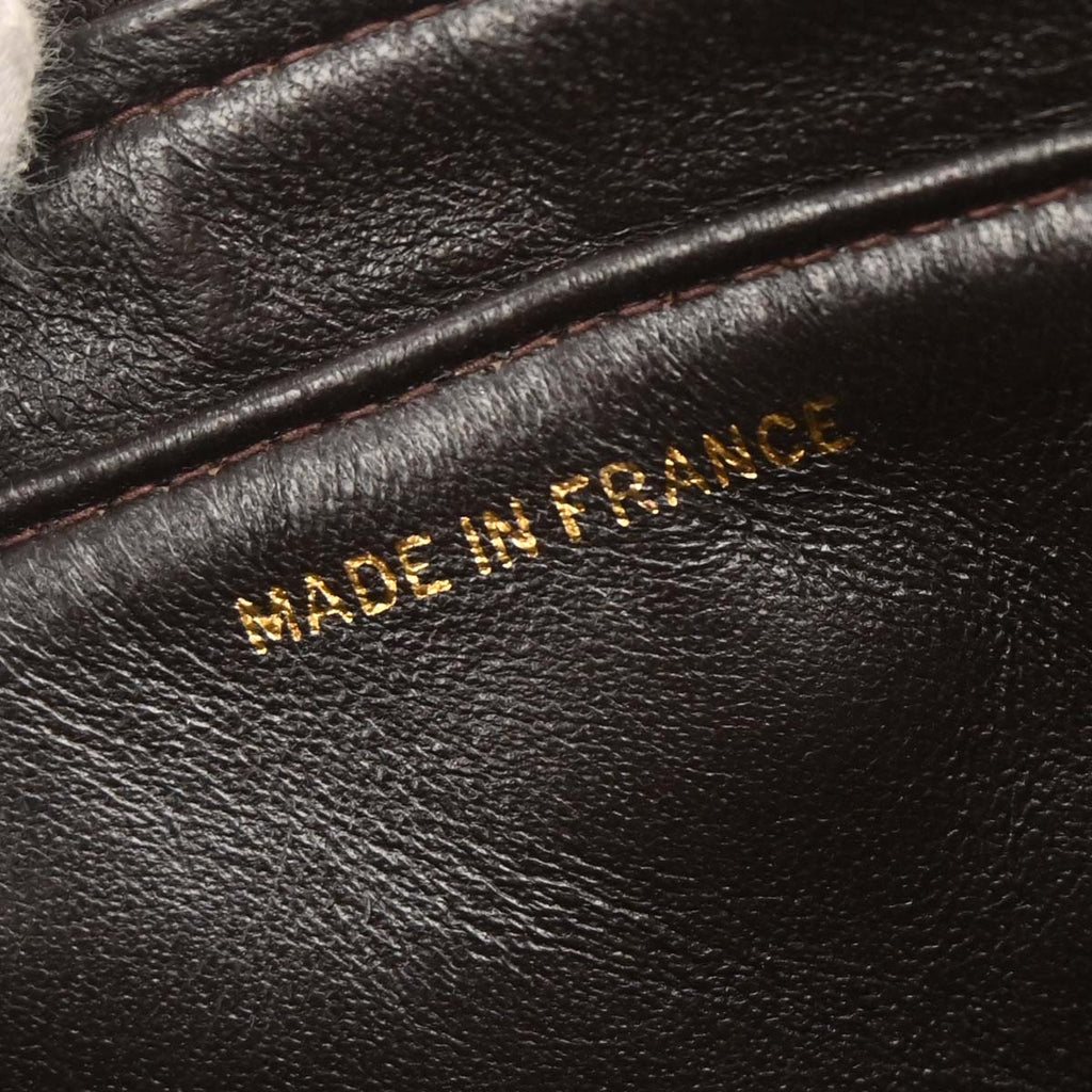 Chanel 1994-1996 Brown Velvet Chain Backpack