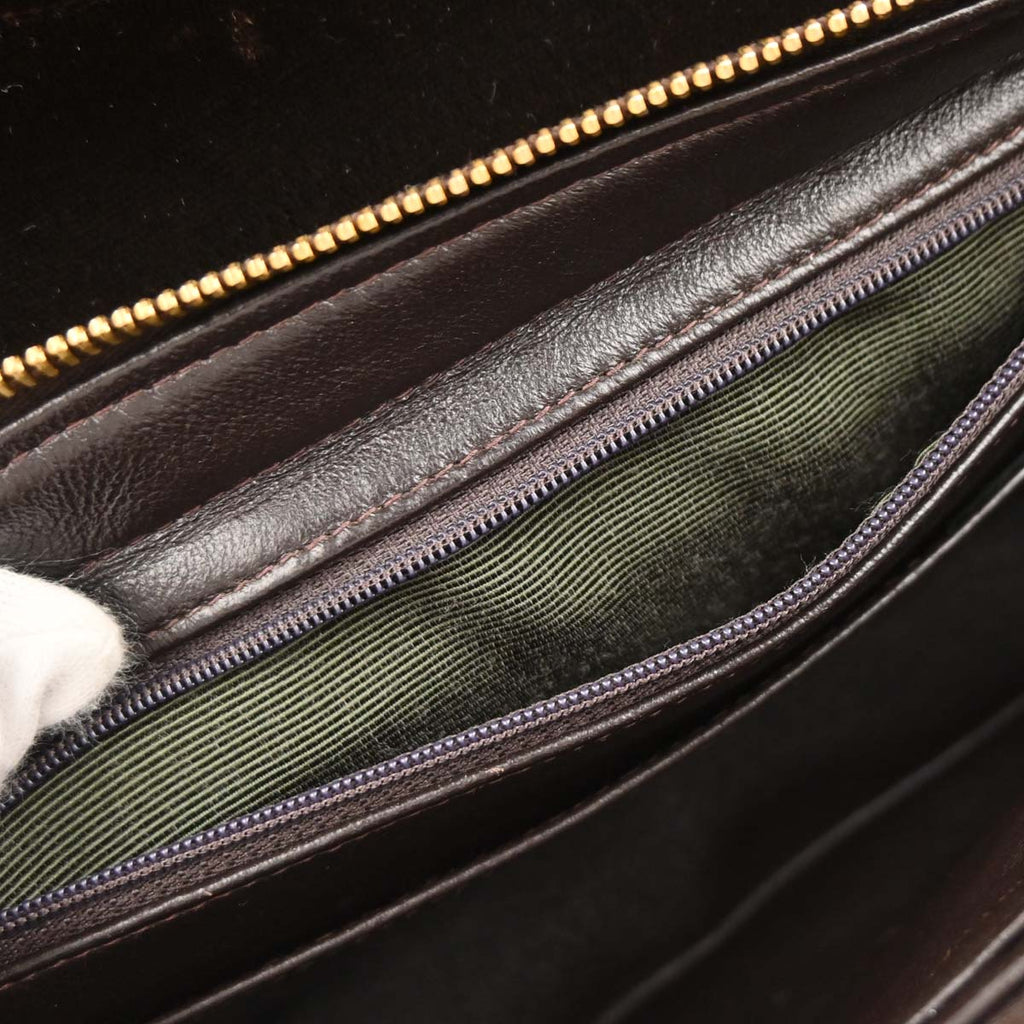 Chanel 1994-1996 Brown Velvet Chain Backpack