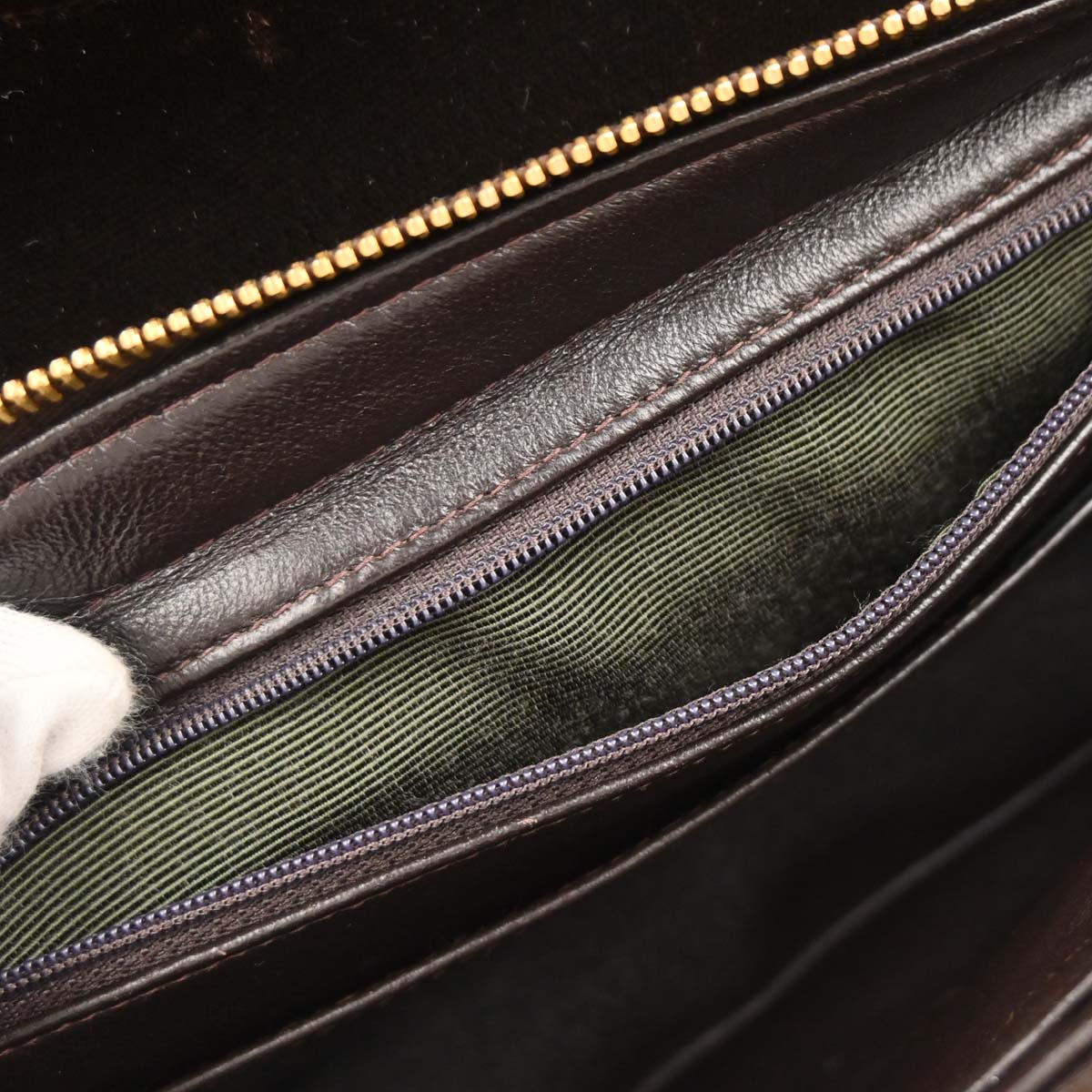 Chanel 1994-1996 Brown Velvet Chain Backpack