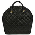 Chanel 1997-1999 Black Lambskin Paris Handbag