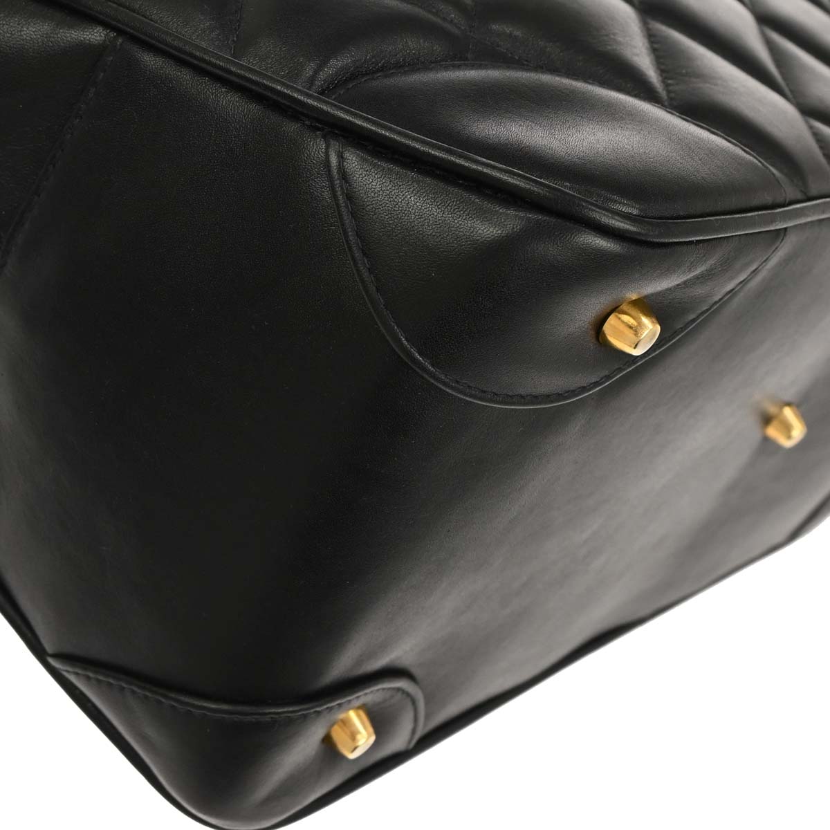 Chanel 1997-1999 Black Lambskin Paris Handbag