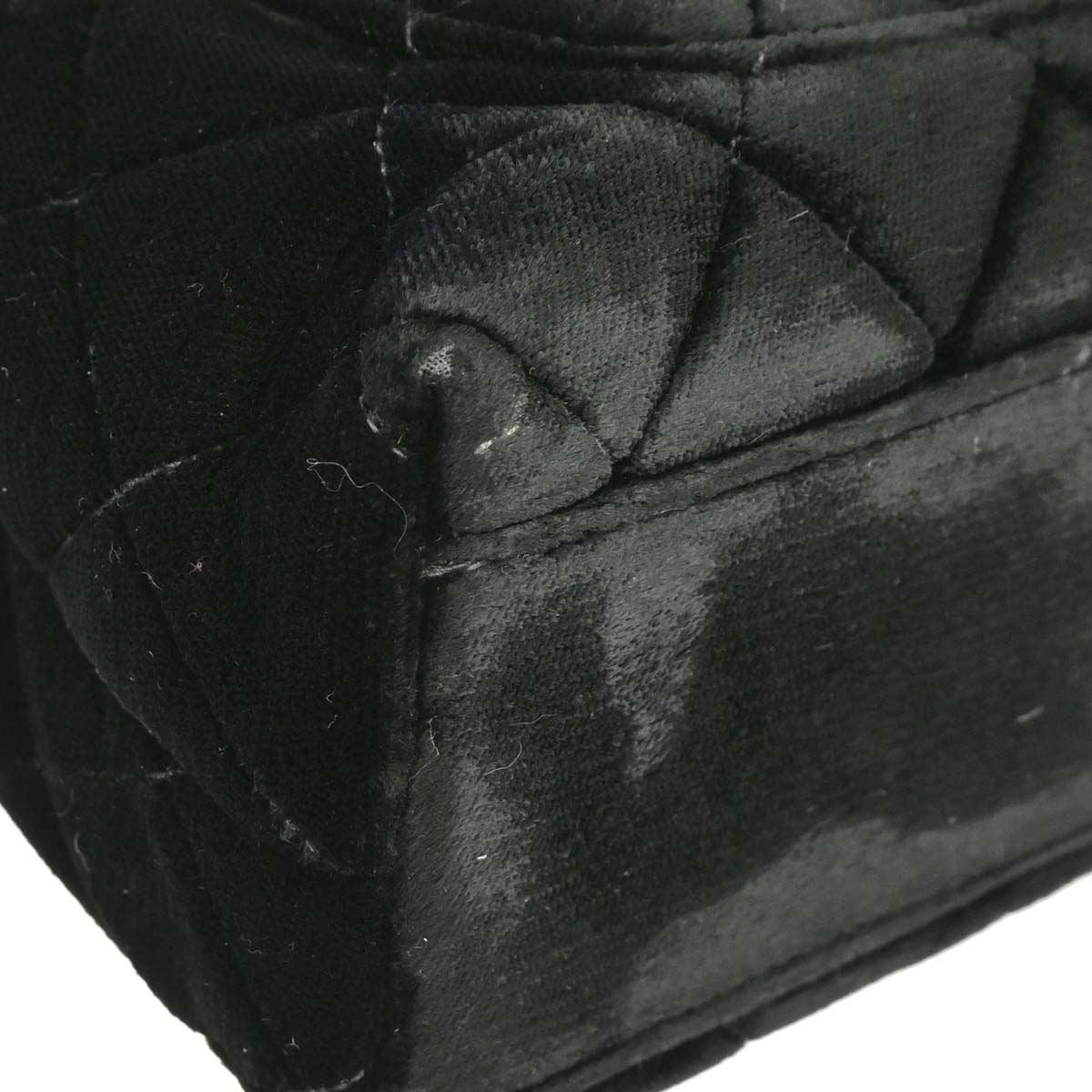 Chanel 1996-1997 Black Velvet Kelly Handbag