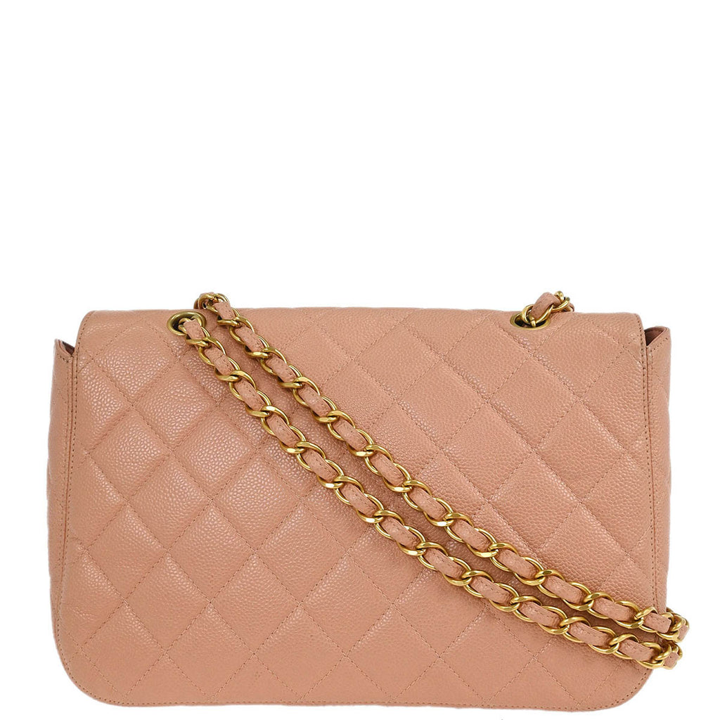 Chanel 2000-2001 Pink Caviar Shoulder Bag
