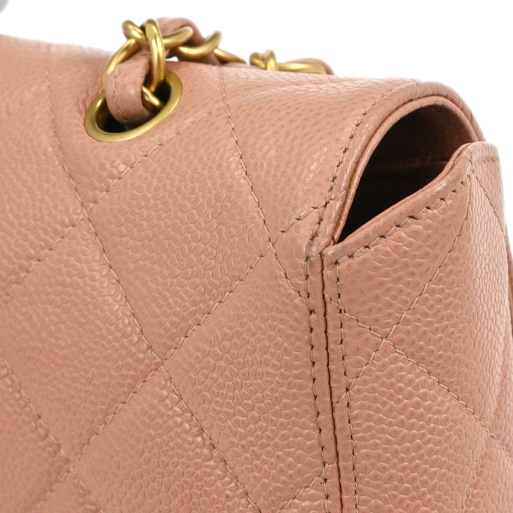 Chanel 2000-2001 Pink Caviar Shoulder Bag