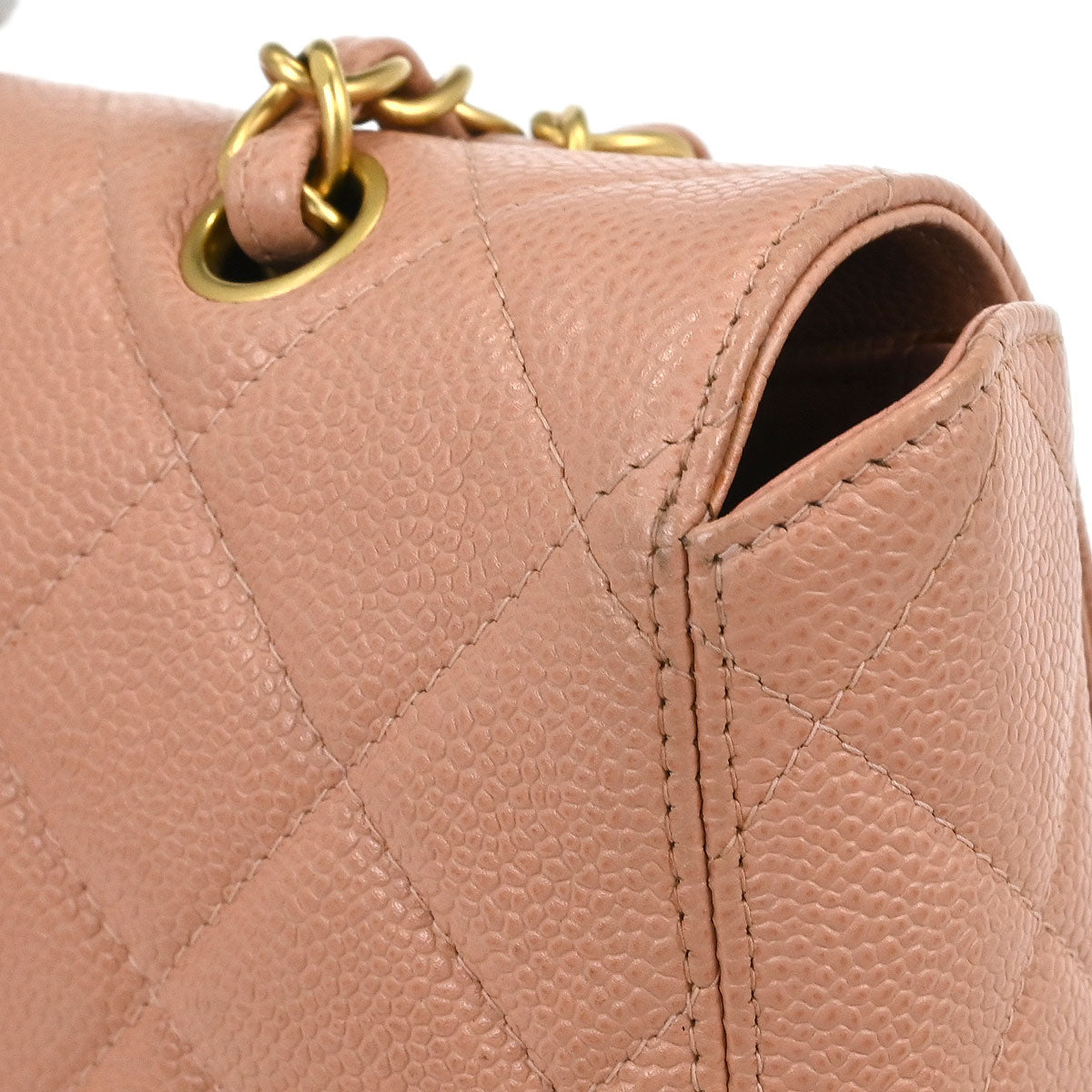 Chanel 2000-2001 Pink Caviar Shoulder Bag