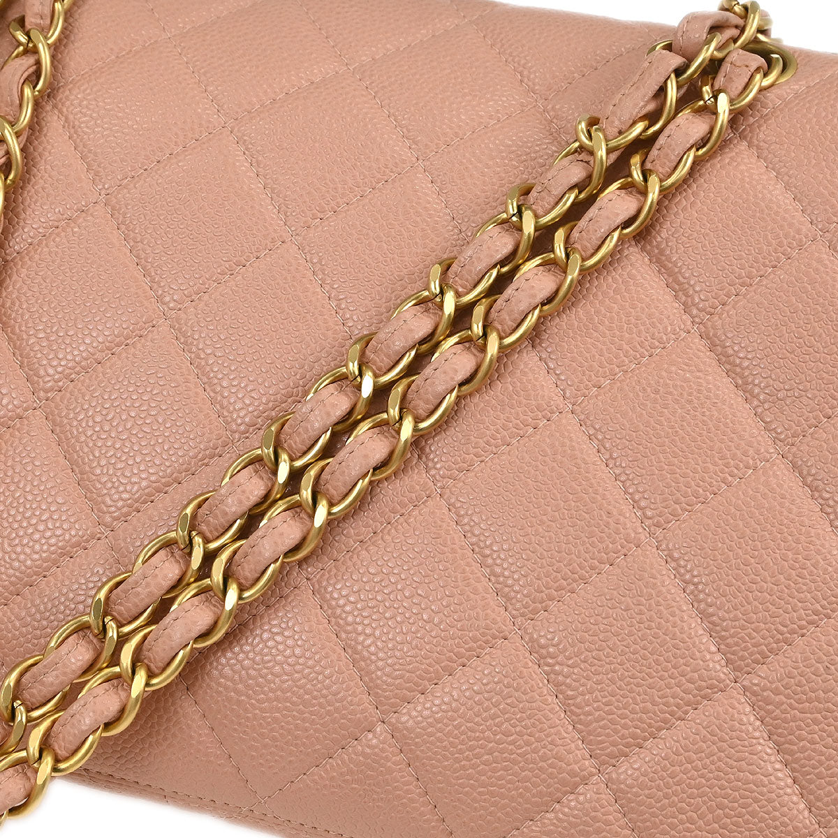 Chanel 2000-2001 Pink Caviar Shoulder Bag