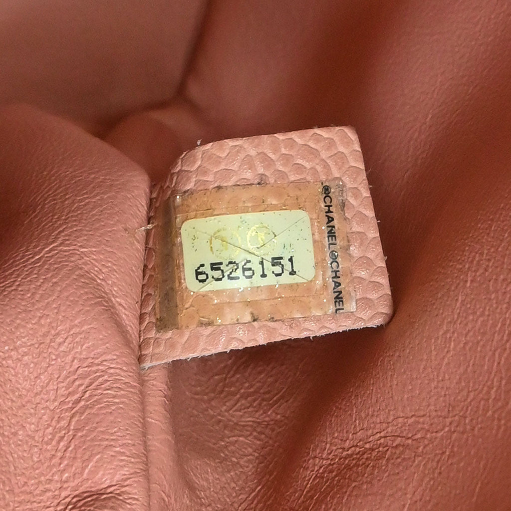 Chanel 2000-2001 Pink Caviar Shoulder Bag