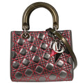 Christian Dior Gray Anselm Reyle Medium Lady Dior Cannage Handbag